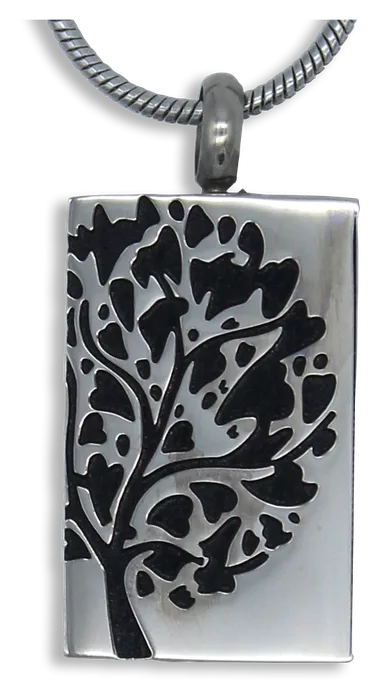 Dije Árbol Rectangular · joyería memorial Funera