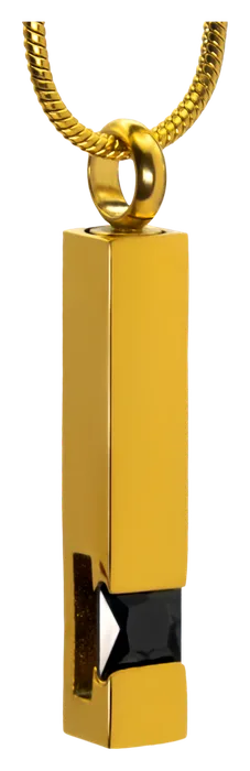 Dije Rectangular Oro Rosado · joyería memorial Funera